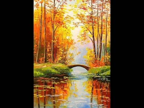 Видео: Пишем картину "ОСЕНЬ"