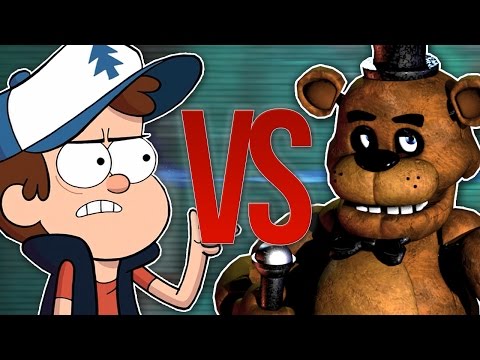 Видео: СУПЕР РЭП БИТВА:Гравити Фоллз VS 5 Ночей С Фредди (GRAVITY FALLS Против FNAF)