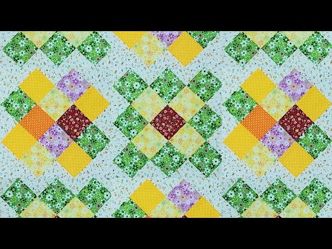 Видео: Пэчворк для начинающих. Блок "Бабушкин квадрат", 2 быстрых способа.