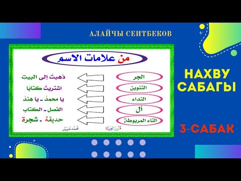 Видео: 3-сабак. Исмдын мүнөздүү белгилери.
