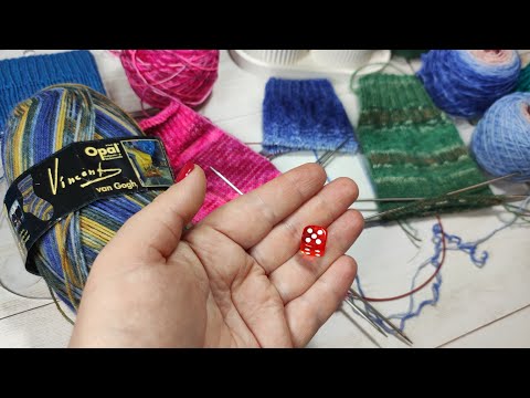 Видео: 🎲РАНДОМ🎲Кубик выбирает носочный процесс🧶 Новая пряжа 🥰