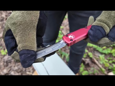 Видео: Жесткое испытание реплики ножа Microtech Ultratech