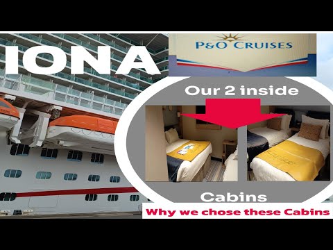 Видео: Круизный лайнер P&O IONA. Две внутренние каюты.