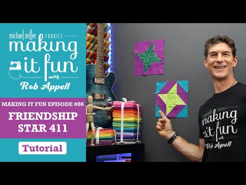 Видео: Звезда дружбы 411 — Michael Miller Fabrics Making it Fun #86