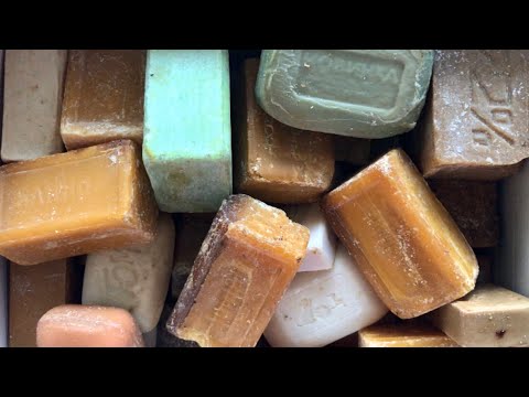 Видео: ASMR SOAP # 170/Cutting a very very dry soap✨Резка очень-очень сухого мыла