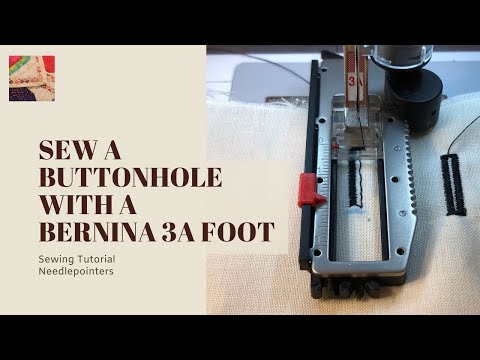 Видео: Как сделать петлю (лапка для петли Bernina 3A)