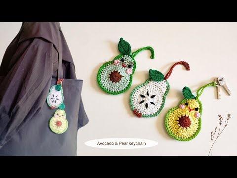 Видео: очень просто! брелок в виде авокадо и груши
