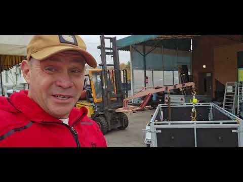 Видео: 2.20х1.40. Причіп оцинкований  взвесили взважил 