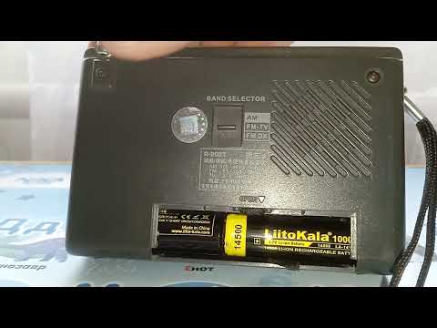 Видео: Tecsun r202t, аккумулятор 14500
