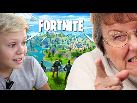 Видео: Мама vs Fortnite ! Первая Игра в Фортнайт с Мамой