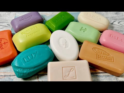 Видео: ASMR soap cutting 💚 Резка мыла АСМР