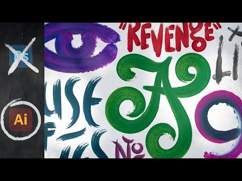 Видео: Создание образцов настоящей краски с помощью ADOBE ILLUSTRATOR (Photoshop на это не способен!)