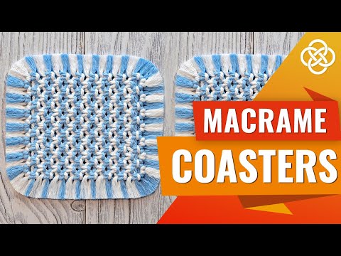 Видео: Двухцветная салфетка в технике макраме | macrame DIY | Урок макраме для начинающих