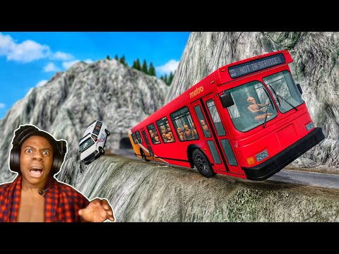 Видео: Автобусные дороги против скалистых дорог 😱 #3 - [BeamNG.Drive]