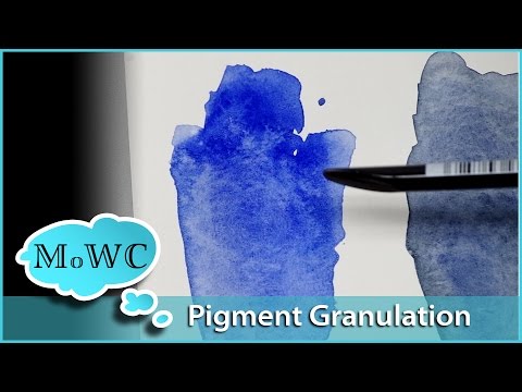 Видео: Понимание гранулирующих или осадочных акварельных пигментов
