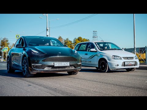 Видео: LADA KALINA ПРОТИВ TESLA. ФИНАЛ ПРОЕКТА.