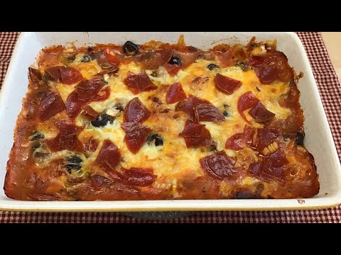 Видео: Запеканка для пиццы Super Supreme без корочки..(без глютена и без добавления сахара)