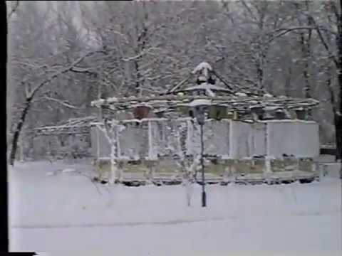 Видео: Ст. Калининская в 90-е годы. Центр. Парк. Зима.