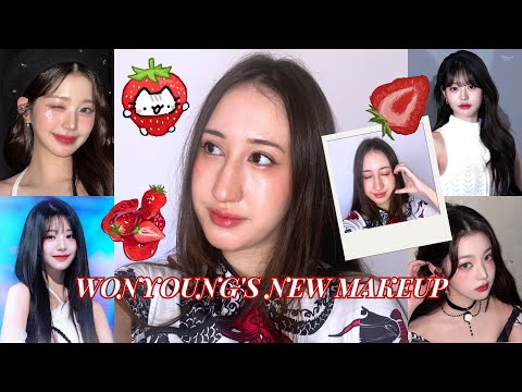 Видео: Новый макияж Вонён (IVE) 💋 | Урок по нанесению красных румян и помады