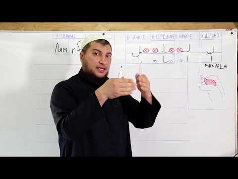 Видео: Урок №15: Буква "Лям" -  ( ل )