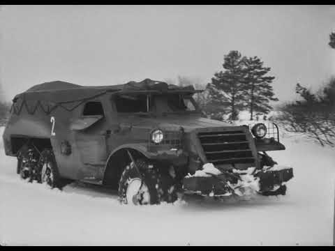 Видео: Модернизированный бронетранспортер БТР-152, 1956