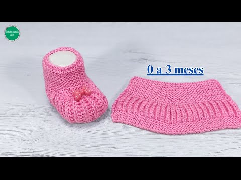 Видео: Вязание сапог для детей от 0 до 3 месяцев очень легко
