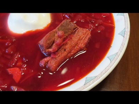 Видео: Домашний борщ со свиными ребрышками