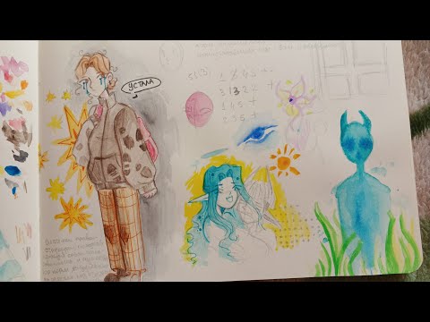 Видео: обзор скетчбука№16[часть1]🦋