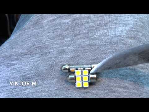 Видео: CR-V 3 Меняю лампочки в салоне на светодиоды