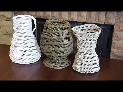 Видео: ♻ Плетение вазы в стиле буркина - фасо  ♻