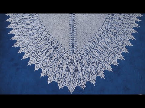Видео: Шаль Ангел Хранитель. Дизайнер Анна Данилова. Схема 1. Тело шали