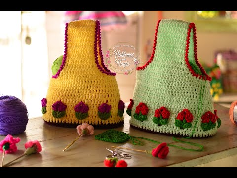Видео: Вязаная сумка по шагам