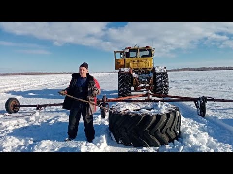 Видео: Трактор К-701 Снегозадержание#Часть 2