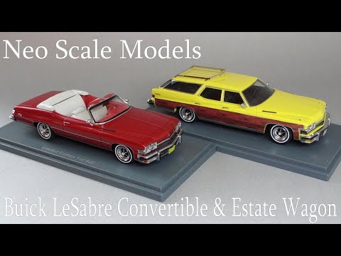 Видео: Масштабные модели Buick LeSabre Convertible / Estate Wagon - Neo Scale Models 1:43 видео обзор