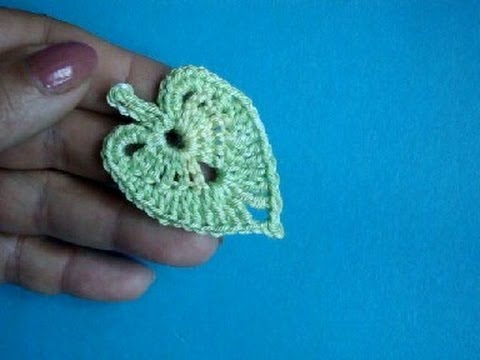 Видео: Вязание крючком Урок 313 Листики липы How to crochet linden leaf