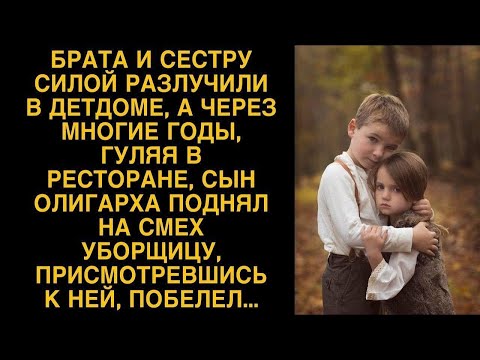 Видео: Брата и сестру разлучили в детдоме, а спустя годы богач поднял на смех уборщицу...