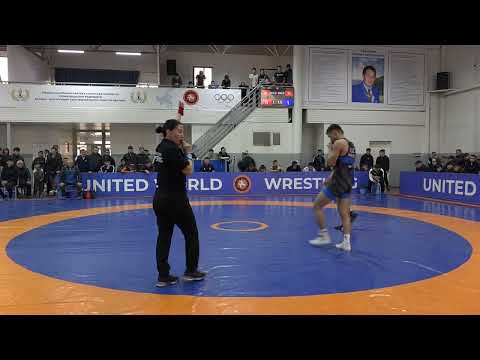 Видео: ГРЕКО-РИМСКАЯ БОРЬБА. ЧЕМПИОНАТ КЫРГЫЗСТАНА-2025 (U-20). День 1 Мат В