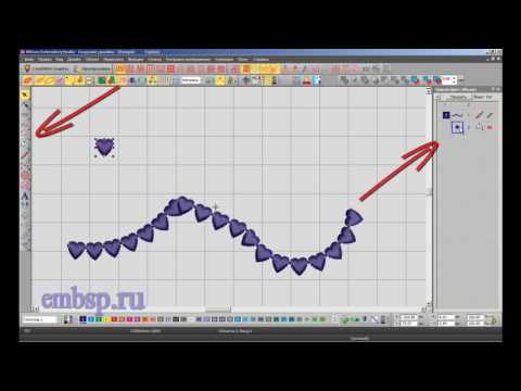 Видео: Wilcom EmbroideryStudio e4.2 уроки курсы Мотивные строчки и заполнения