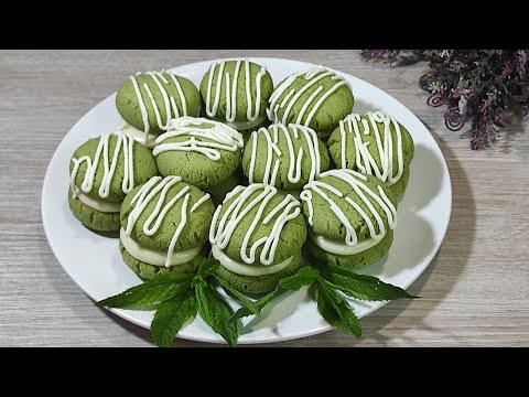 Видео: Мятное печенье с кремом лимонного вкуса. Ну очень вкусно