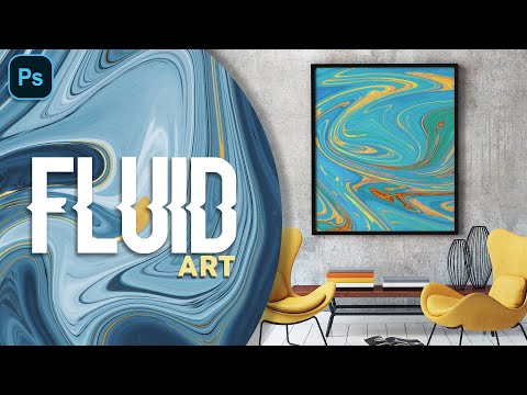 Видео: Флюид Арт в фотошопе | Жидкая текстура мрамора | Fluid Art