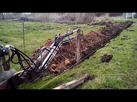 Видео: Самодельный мини экскаватор. Работа по глине