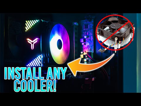 Видео: Установите любой сторонний процессорный кулер в Dell Optiplex! | Один ПРОСТОЙ адаптер! | Очень пр...