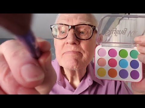 Видео: ASMR Дедушка 1 час делает тебе макияжс детским макияжем + деревянным макияжем (60-МИНУТНАЯ ПОДБОРКА)