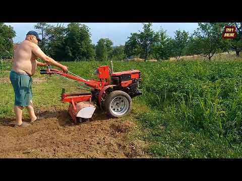 Видео: Фрезеровка участка под сидерат. Мотоблок Forte HSD1G-101E PLUS