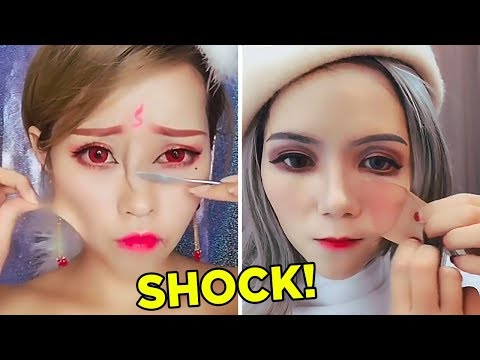 Видео: Резиновая КОЖА. ШОКИРУЮЩЕЕ ПРЕОБРАЖЕНИЕ АЗИАТОК😱💥. Вирусный АЗИАТСКИЙ МАКИЯЖ ДО и ПОСЛЕ.