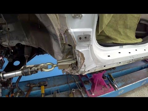 Видео: HYUNDAI Santa Fe.  Ремонт передней стойки.