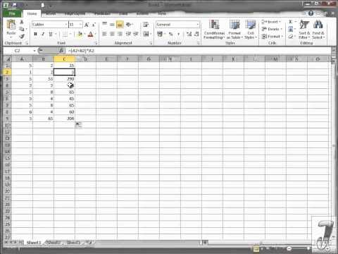 Видео: MS Excel 2010 Урок за създаване на прости формули