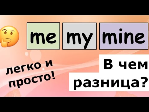 Видео: ME vs MY vs MINE. В чем разница?