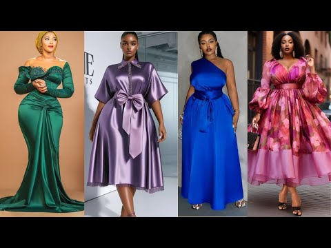 Видео: 💯Самые потрясающие идеи дизайна атласных платьев 2025 года для женщин больших размеров | Последни...