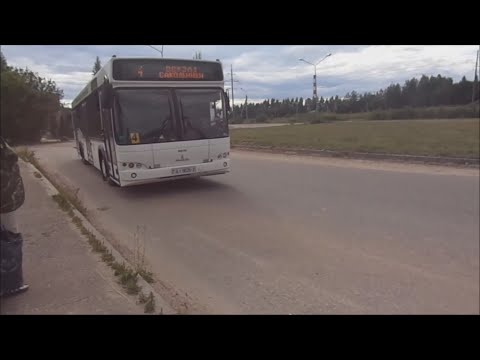 Видео: Автобусный маршрут №4  (Витебск). Сокольники - Вокзал